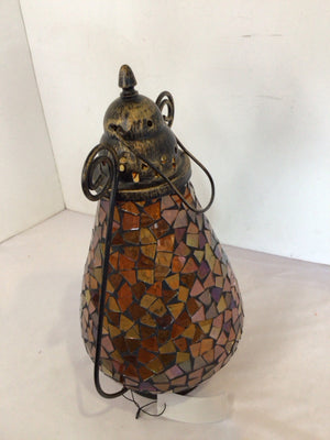 Amber Mosaic Lantern