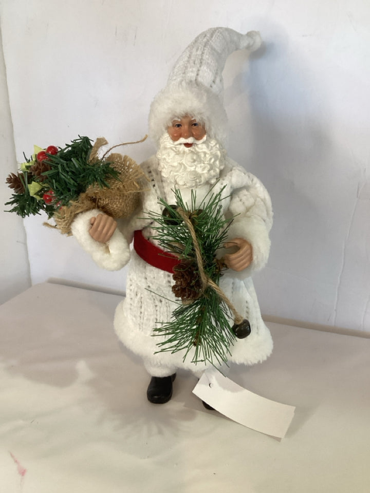 Santa Cream Chenille Holiday Item