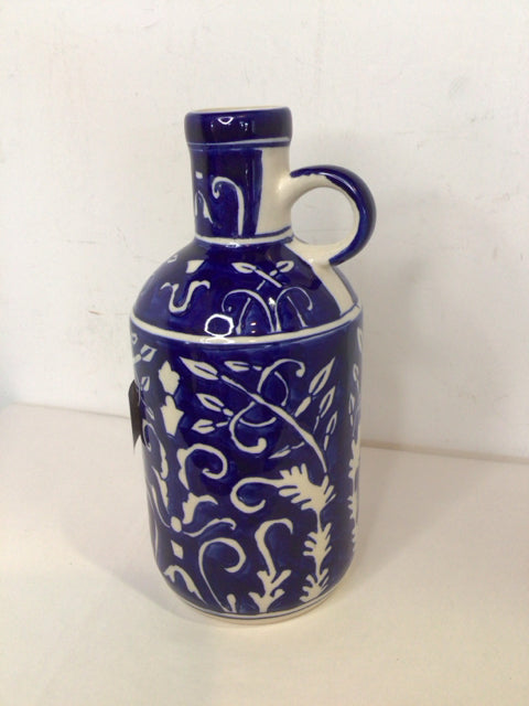 Blue/White Ceramic Jug/Decanter