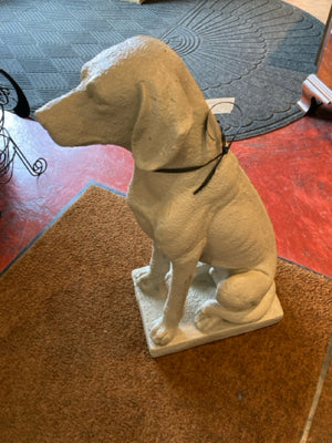 Tan Resin Dog Statue
