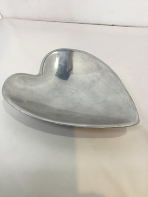 Nambe Silver Aluminum Heart Bowl