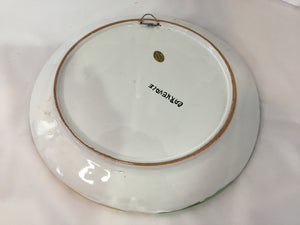 Whimsical Blue/Multi Ceramic Circus Plate