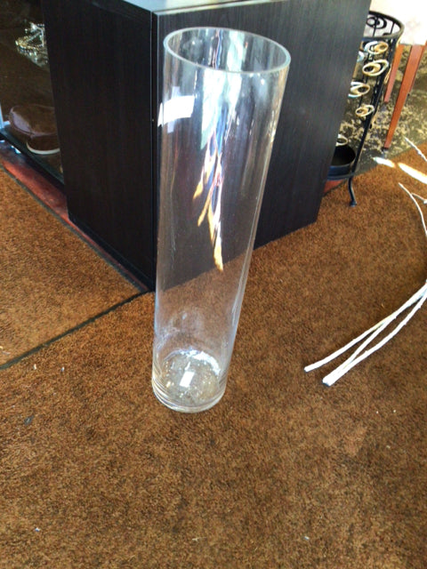 Clear Glass Cylinder Vase