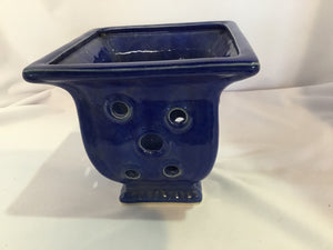 Blue Ceramic Planter