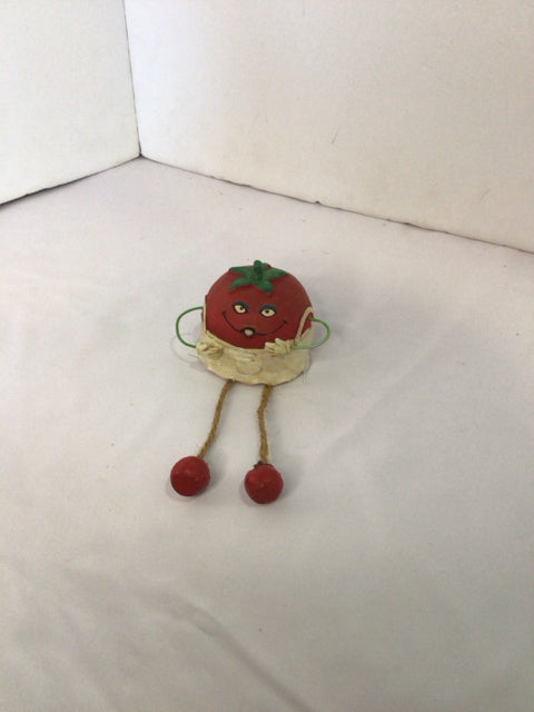 Red Resin Tomato Figurine