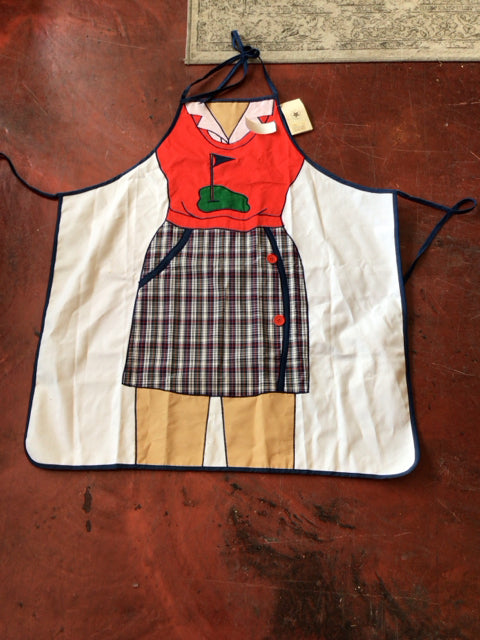 Mullins Spice Red/white Golf Apron