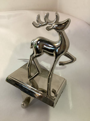 Stocking Hanger Metal Reindeer Holiday Item