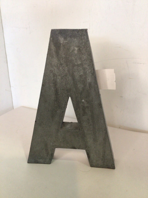 Gray Metal "A" Wall Hanging Art