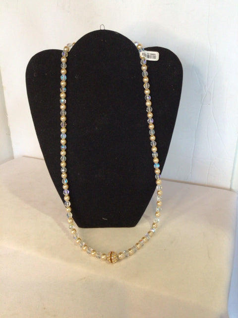 Gold Stretch Beads Necklace