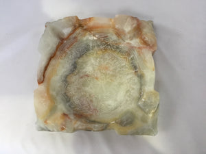 Cream/Multi Marble Ash Tray