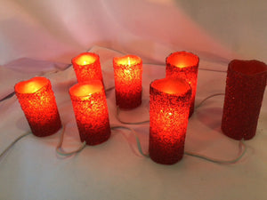 Candles Red Electric Holiday Item