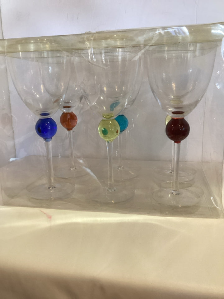 Set of 6 Clear Glasses