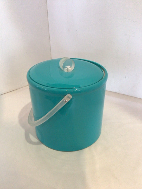 George Briard Aqua Vinyl Ice Bucket