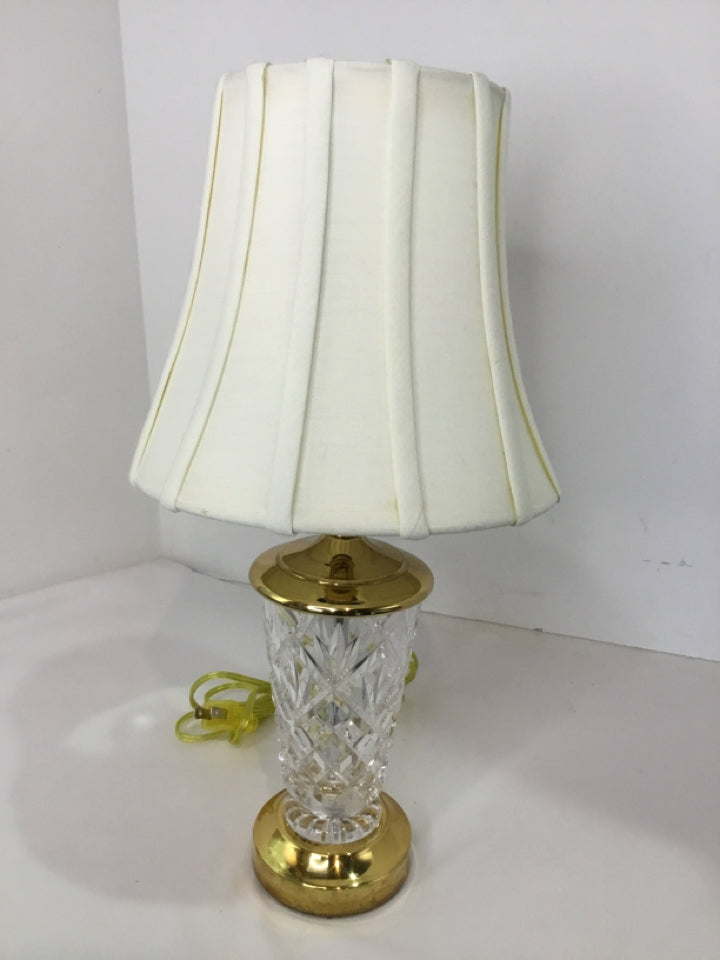 Waterford Gold Cut Crystal Lamp