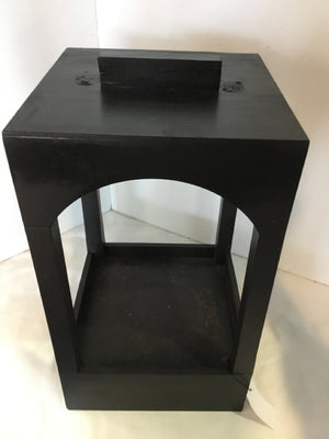 Black Wood Lantern