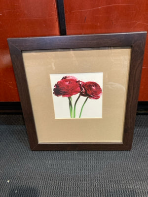 Brown/Red Rose Framed Art