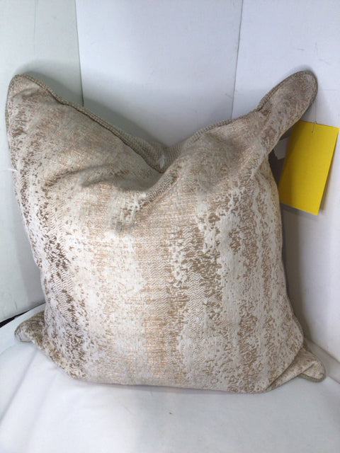 Cream/Gold Cotton Down Filled Pillow