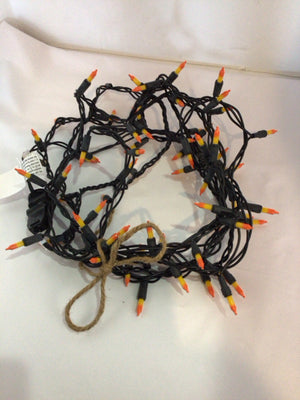 Halloween Black/Orange String Lights Holiday Item