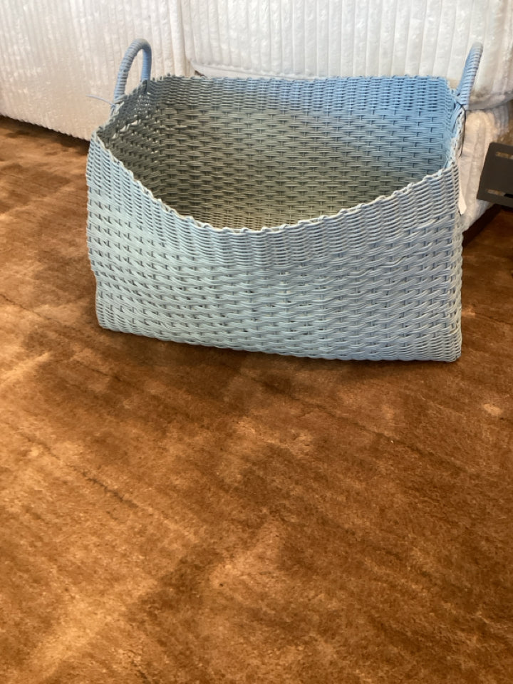 Basket Blue Plastic Basket