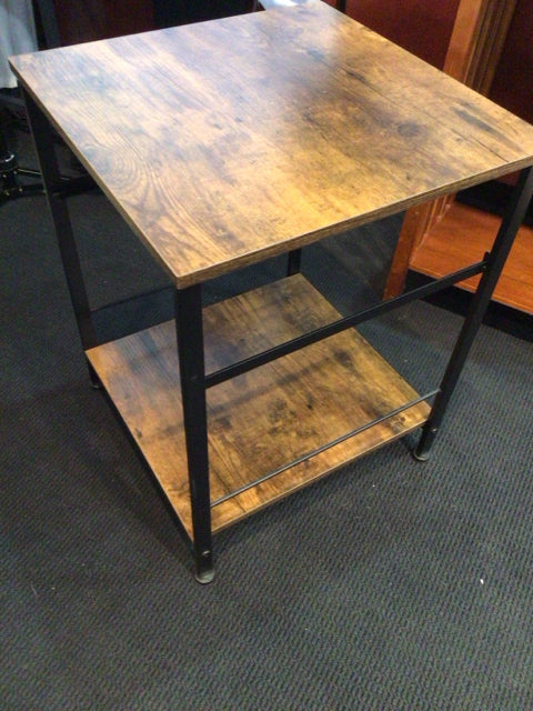 Side Wood/Metal Brown/black Table
