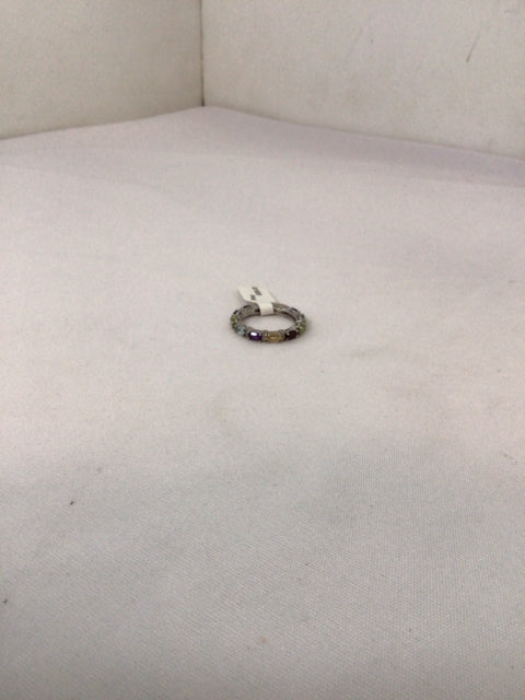 Sterling Silver Multi-Color Ring