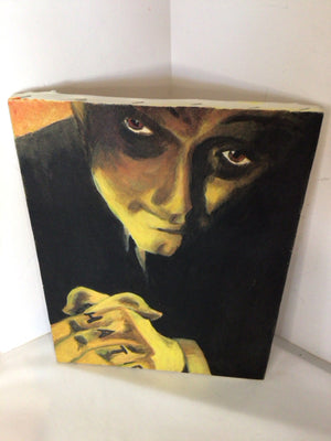 Black/Yellow Canvas Man Stretch Canvas Art