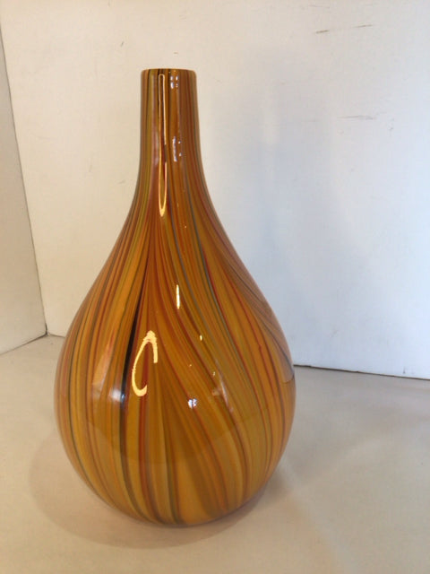 HDesign Orange/Multi Glass Vase