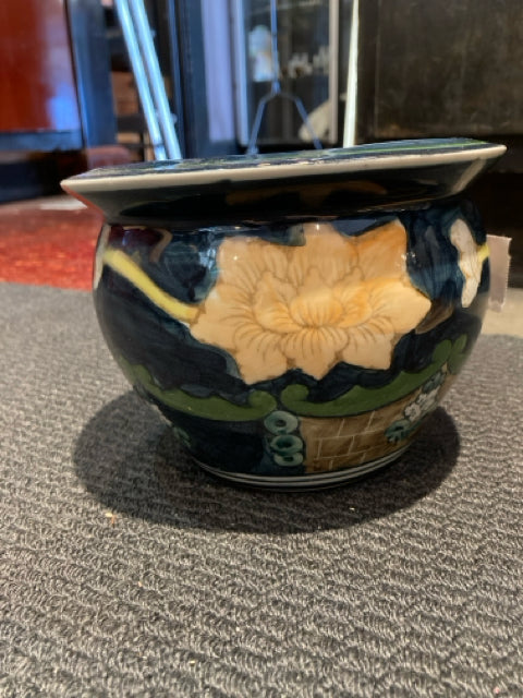 Blue/White Ceramic Planter