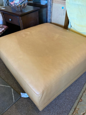 Benchmade Modern Gold Leather AS IS FootStool/Ottoman DAZHKDPP