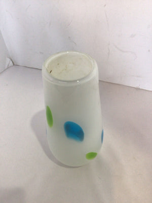 White/Multi Glass Vase