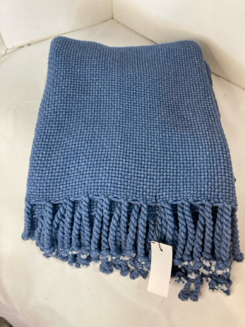 Blue Cotton Throw