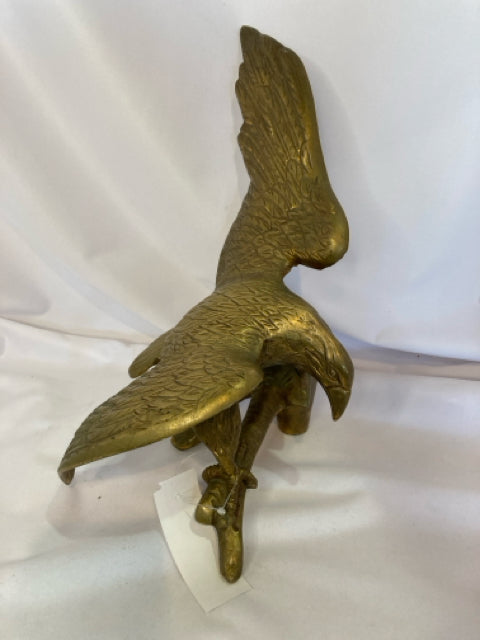 Vintage Solid Brass Eagle Sculpture