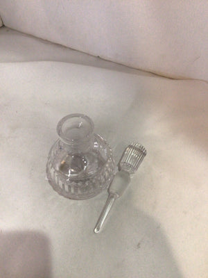 Vintage Perfume Clear Glass Bottle