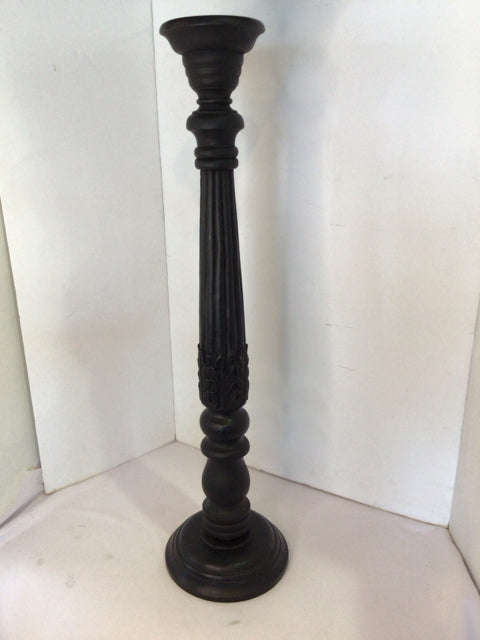 Tall Black Candle Holder