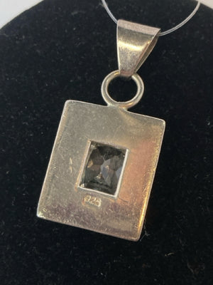 Sterling Silver Square Pendant