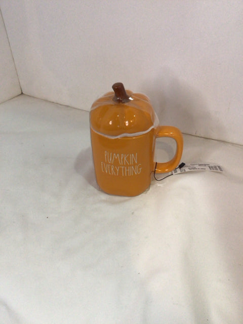 Rae Dunn Fall Orange Ceramic Mug Pumpkin Holiday Item