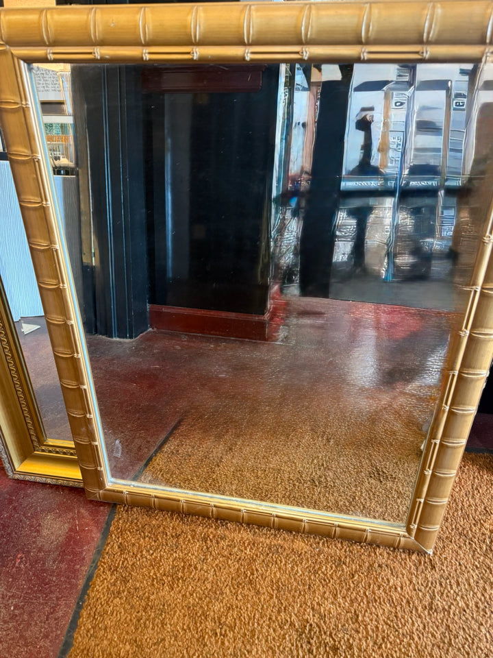 Antiqued Gold Mirror