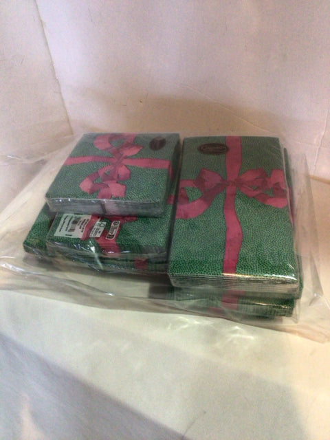 Napkins Green/Red Paper Holiday Item