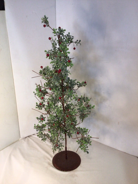 Faux Green/Red Tree Berry Holiday Item