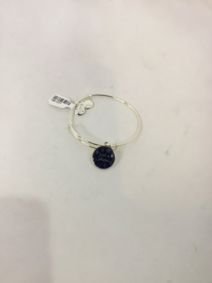 Alex And Ani Silver Moon Bracelet