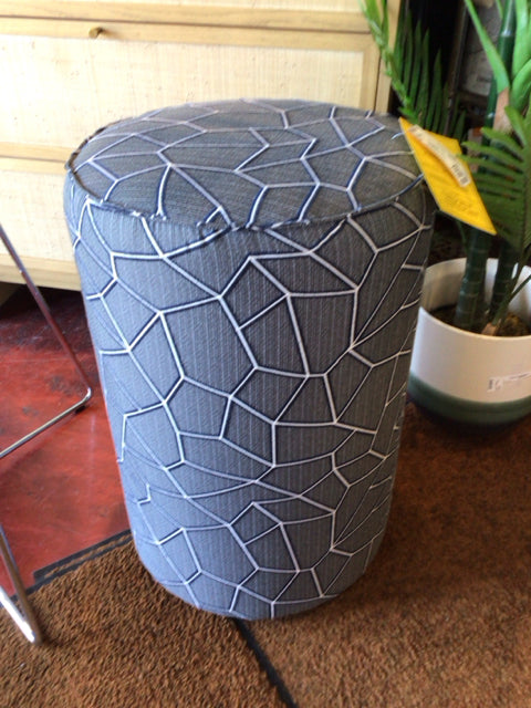 Upholstered Blue/White Barstool/Bar Stool