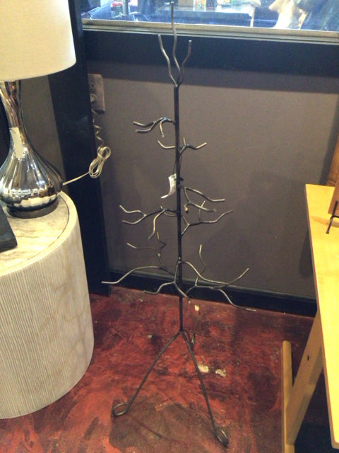Tree Silver Metal Jewelry Holder Display Item