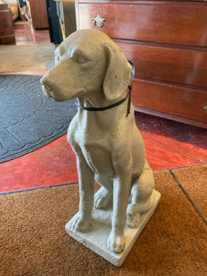 Tan Resin Dog Statue