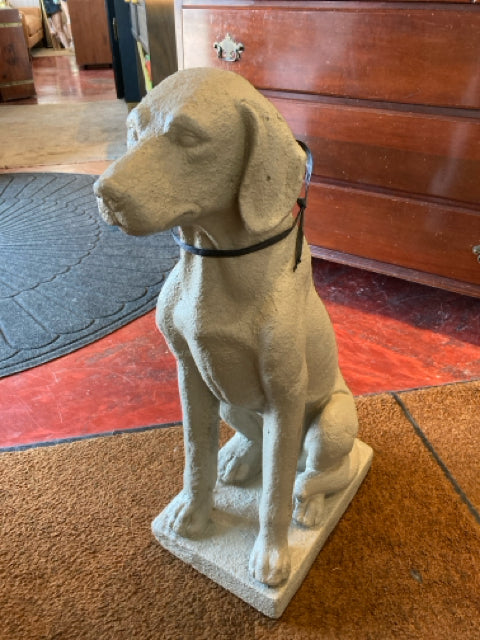 Tan Resin Dog Statue
