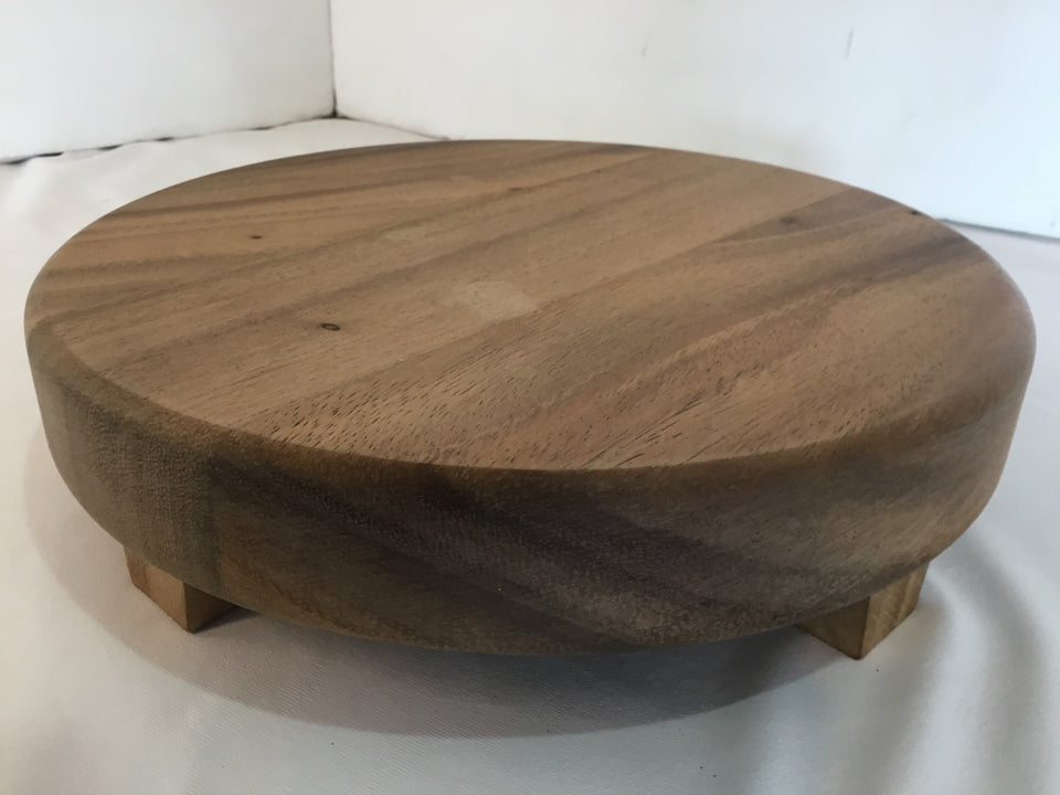 Brown Wood 4 Leg Tray