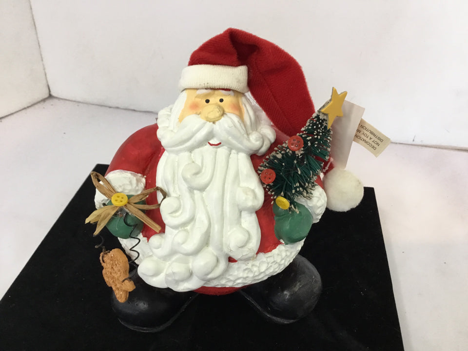 Christmas Red/white Resin Santa Figure Holiday Item