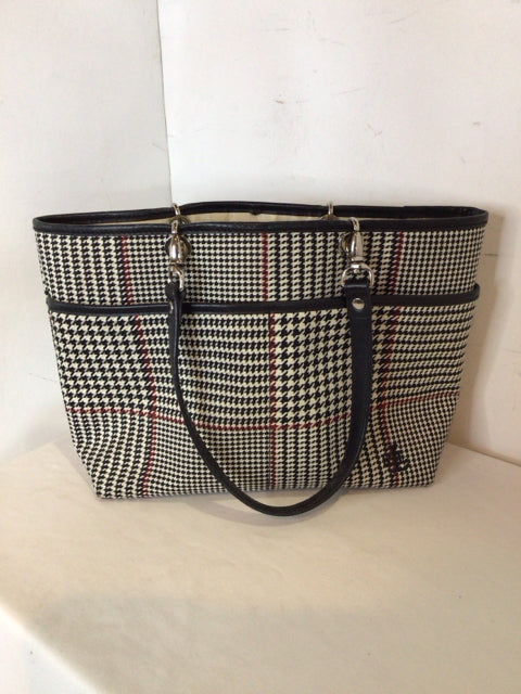 Ralph Lauren Black/White Houndstooth Purse