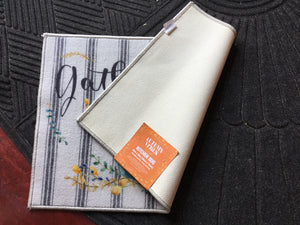 Throw Words Outdoor/Outside Gray Rug