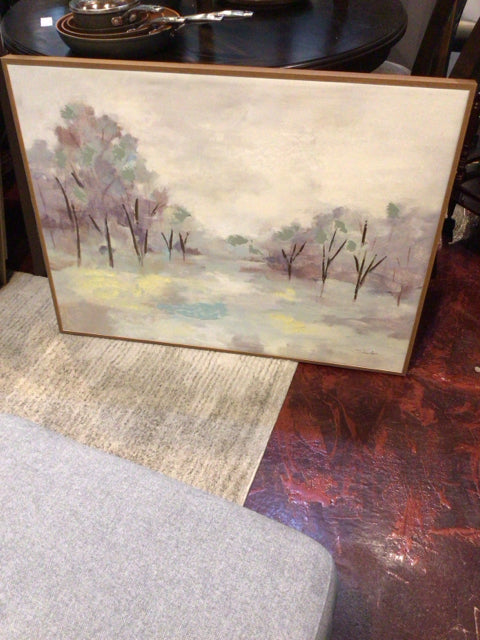Pastel Trees Framed Art