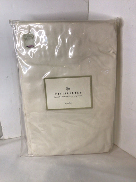 Pottery Barn Dining Cotton Chair Cover Cream Slip cover